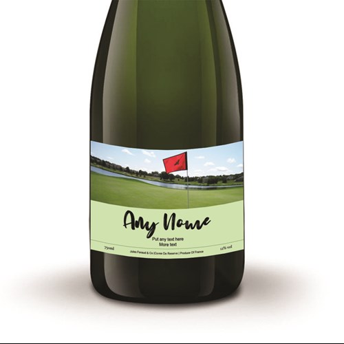 Personalised Champagne - Golf Label - Premium Quality